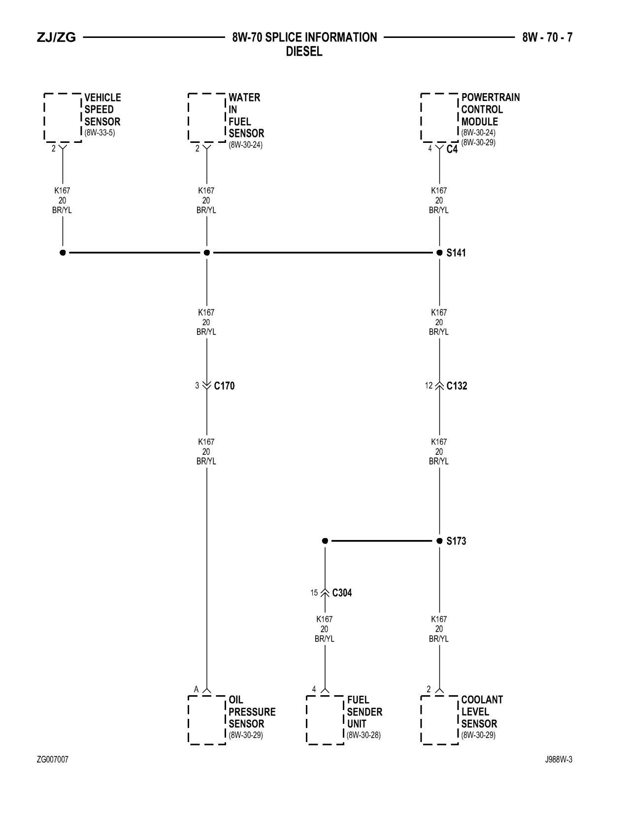 1998 Jeep Grand Cherokee ZJ Export Service Manual — page 859 wiring diagram