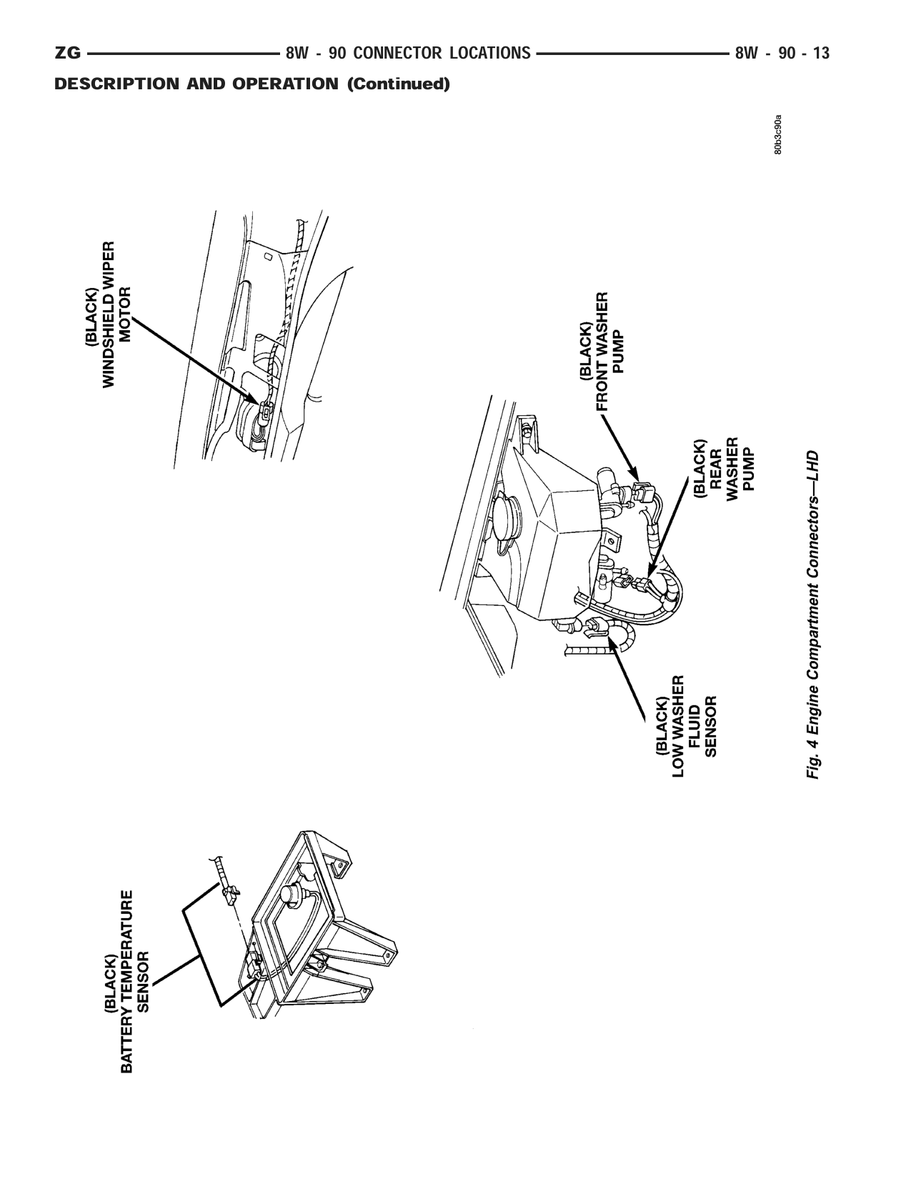 1998 Jeep Grand Cherokee ZJ Export Service Manual — page 959 wiring diagram