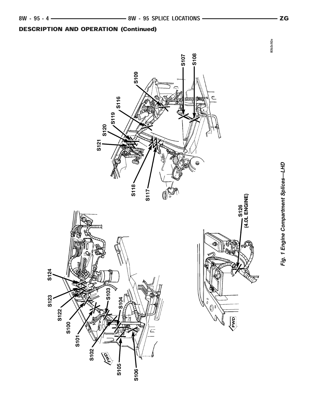 1998 Jeep Grand Cherokee ZJ Export Service Manual — page 1014 wiring diagram