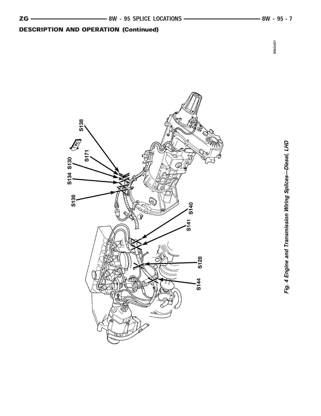 1998 Jeep Grand Cherokee ZJ Export Service Manual — page 1017 wiring diagram