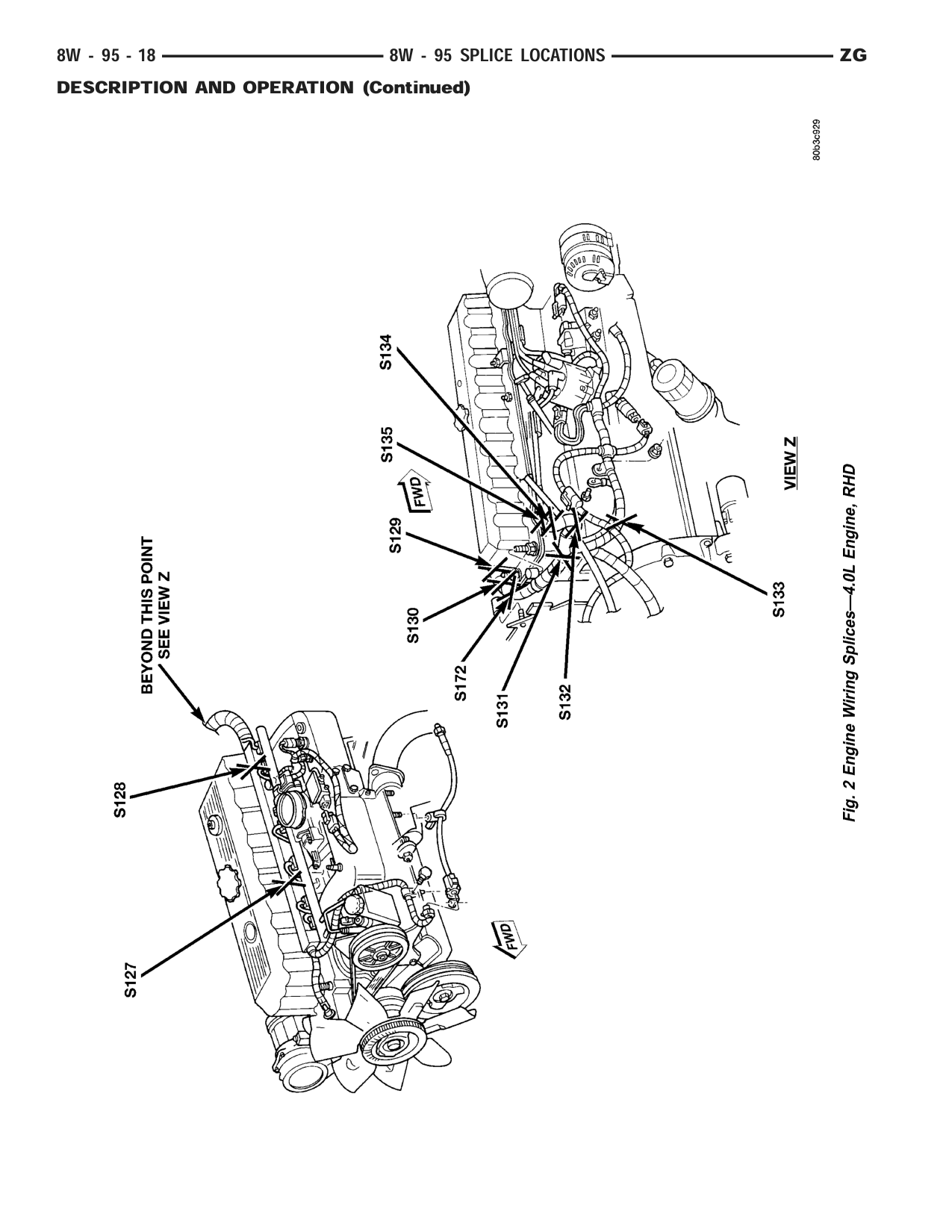 1998 Jeep Grand Cherokee ZJ Export Service Manual — page 1028 wiring diagram
